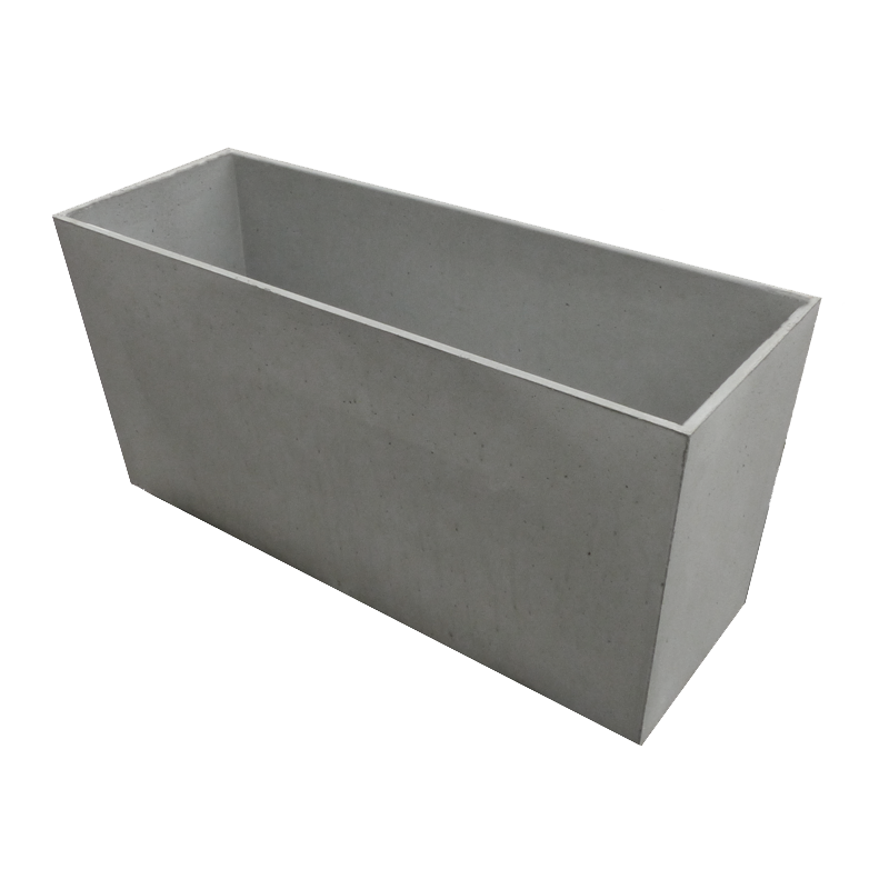 jardinière en béton pour cimetière, rectangle
